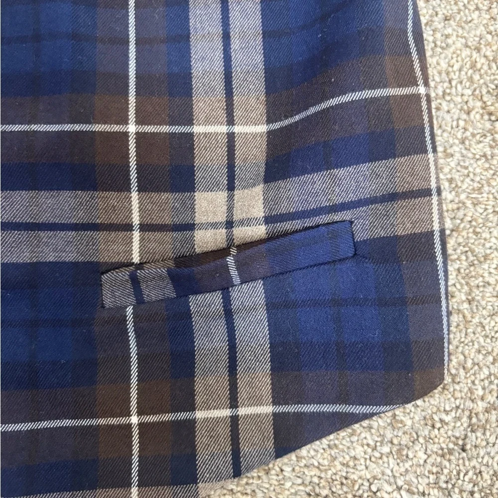 Janie & Jack Plaid Vest size 5 Preppy Dress Shirt Little Boy Vest - Picture 2 of 4